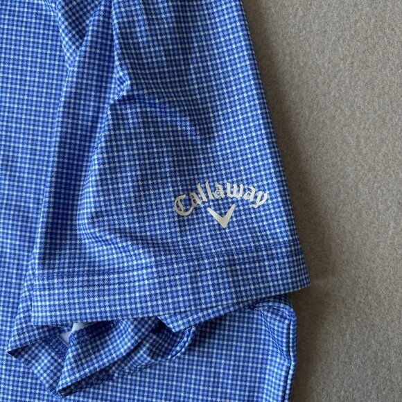 Callaway shirt Mens 4XL Blue Short Sleeve Opti Dri Polo Performance Golf - Picture 3 of 12